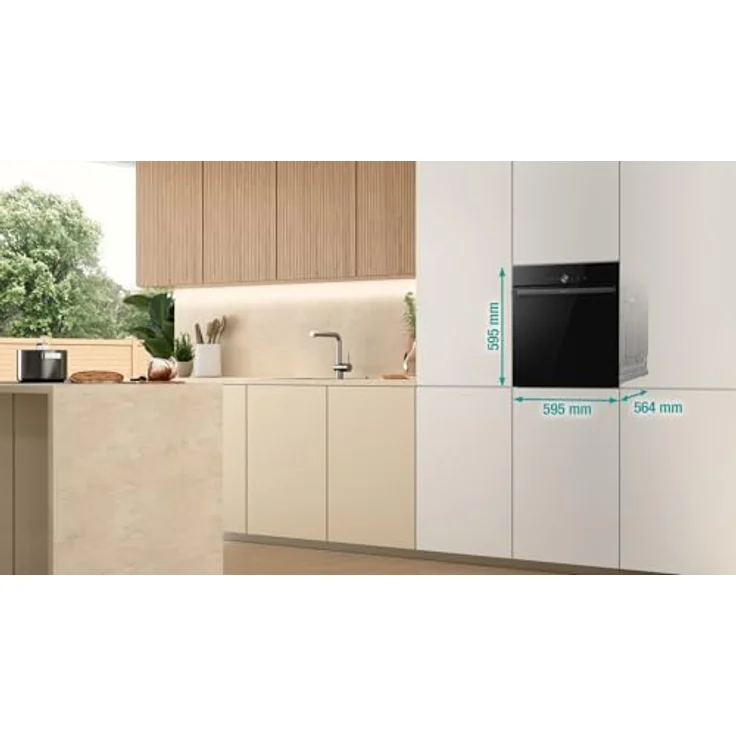 Gorenje OptiBake GO66E PIZZA350C Einbau-Backofen / 77L / PizzaPlus/Pizzamode 350°C/PyroClean/Heißluft/AirFry/PerfectGrill/Kindersicherung/schwarz – Bild 3