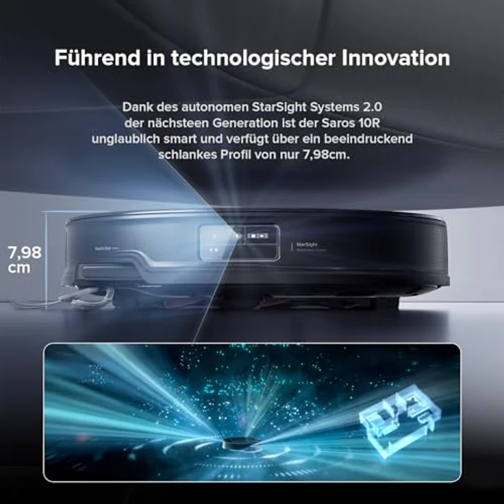 roborock Saros 10R Saugroboter mit Wischfunktion, Ultra-Slim Design, StarSight System 2.0, Zero-Tangle System – Bild 2
