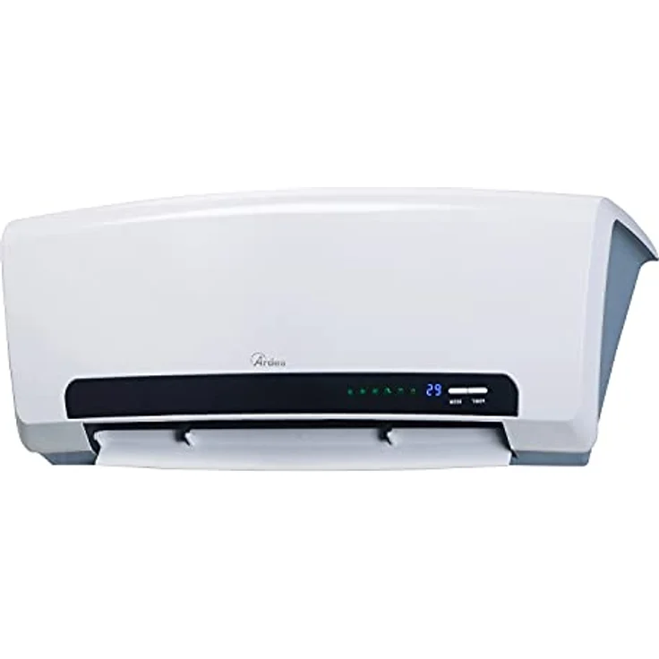 ARDES - AR4W08P PARETO X Keramik-Heizlüfter zur Wandmontage 2000W Waterproof, programmierb. Badezimmer-Heizlüfter, 12-Stunden-Timer, Keramik-Platte Silver Silk Smart m. digitalem LED-Magic-Display – Bild 1
