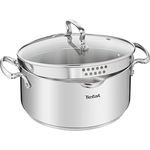 TEFAL DUETTO+ G7194655 Saucepan Round Edelstahl