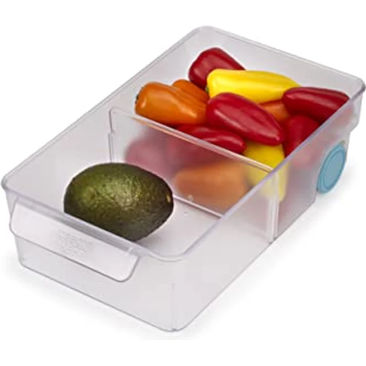 Joseph Joseph FridgeStore – Kühlschrank-Aufbewahrungskorb, Schubladen-Organizer mit leicht ziehbarem Griff und Rollen für einfachen Zugriff, passend für alle gängigen Kühlschränke, BPA-frei, groß – Bild 1