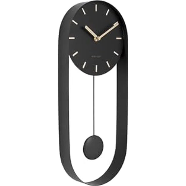 Karlsson Moderne Wanduhren KA5822BK, Schwarz, 20 x 5 x 50 cm – Bild 1
