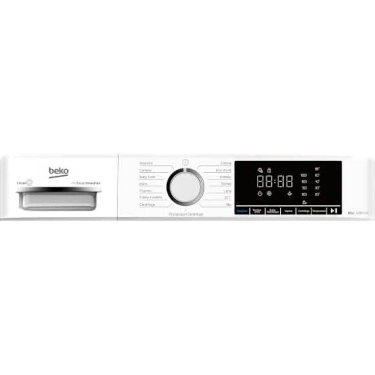 Beko BMX8126DB, Frontlader-Waschmaschine mit 8 kg Kapazität, Energieeffizienz A, 1200 RPM, leise mit 76 dB – Bild 7