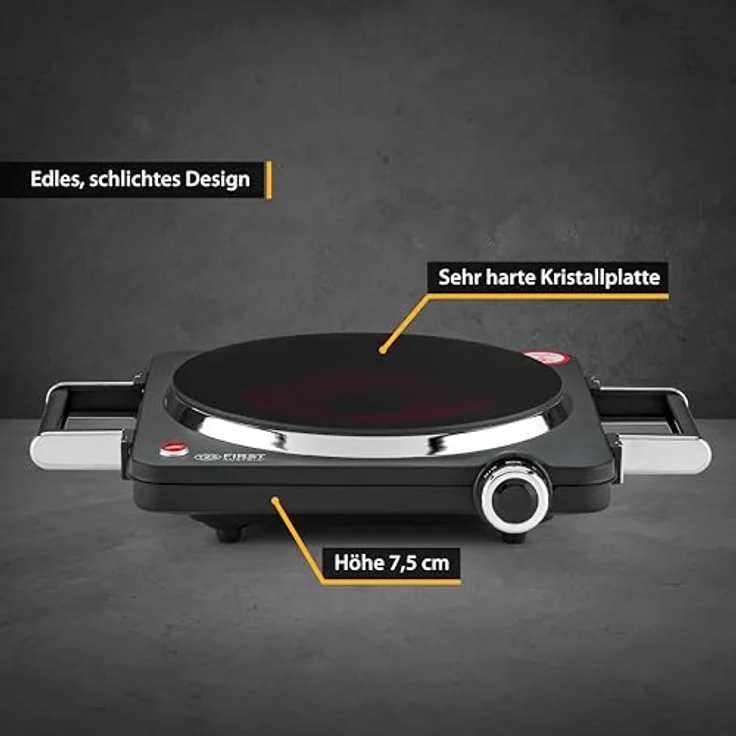 First Austria Hob infrared FIRST 5096-5, Kochplatte, Schwarz – Bild 6