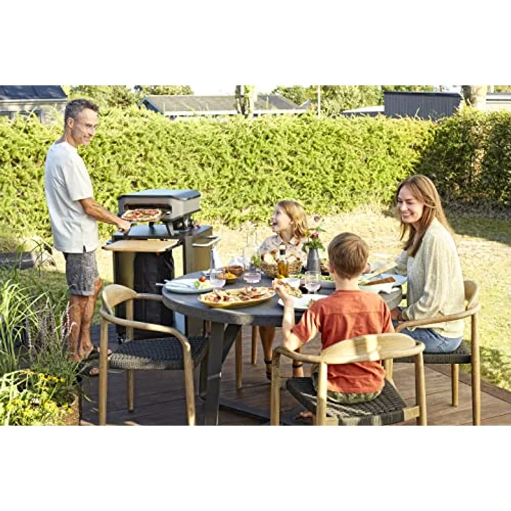 Cozze Gas-Pizzaofen 17, 8 kW, 450 °C, Backzeit nur 2 Minuten, 42,5 x 42,5 cm, schwarz – Bild 8