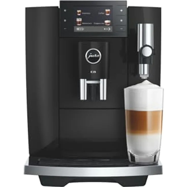JURA E8 Kaffeevollautomat, 3 Genusswelten mit Hot Brew, Light Brew und Sweet Foam, schwarz