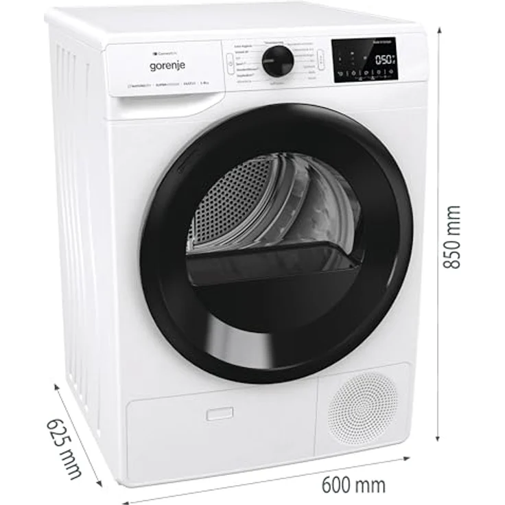 Gorenje DPNE82/GN Trockner/Kondensation mit Wärmepumpe 8kg WIFI WaveActive Trommel TwinAir Feuchtesensor Naturedry LED Display EEK A++ – Bild 2