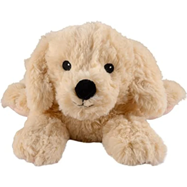 Warmies Wärmekissen/Stofftier''Golden Retriever'' herausnehmbare Hirse Lavendelfüllung 35cm 750g, Beige – Bild 2