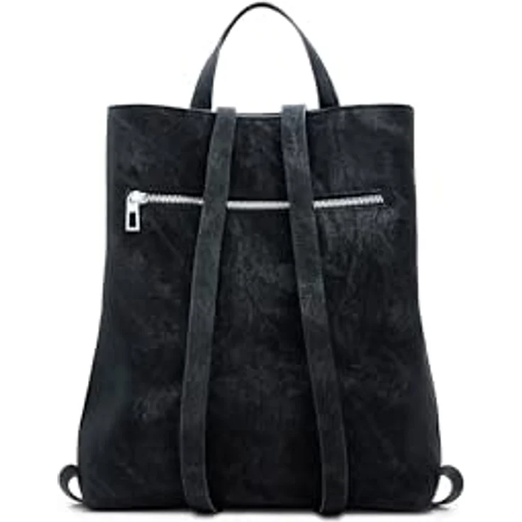 Desigual Romeo Sumy, Rucksack 35 cm, schwarz, 100% Polyurethan, 28 x 10 x 35 cm – Bild 2