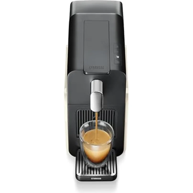 CREMESSO Brava Cream White Kapselmaschine, Lungo Grande Taste, 19 bar Druck, 1.3L Wassertank – Bild 3