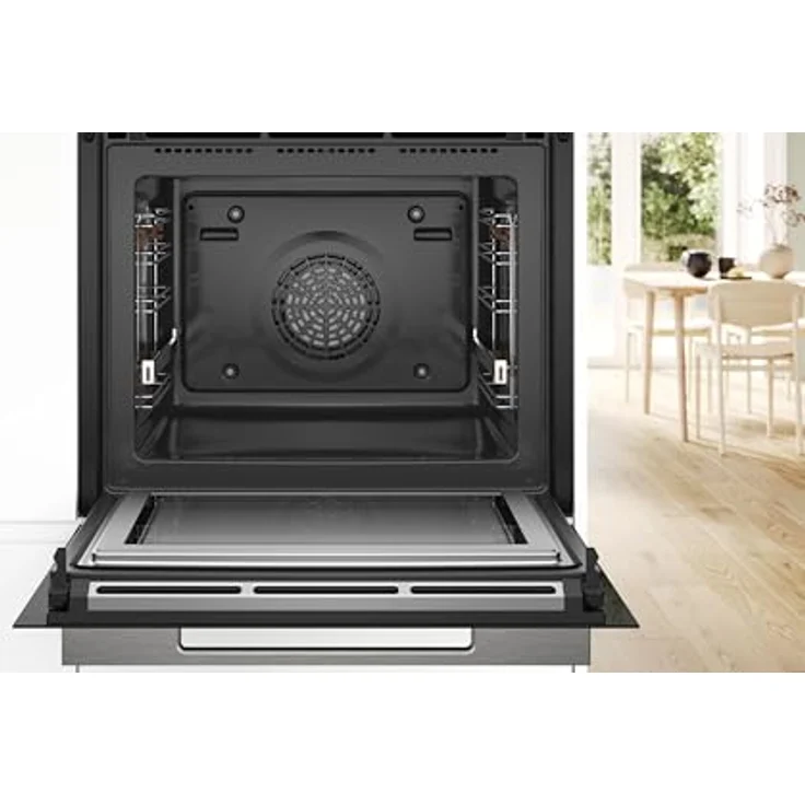 Bosch HMG776NB1 Serie 8 Einbau-Backofen mit Mikrowellenfunktion, Schwarz, Made in Germany, Pyrolyse, Air Fry, Touchdisplay – Bild 4