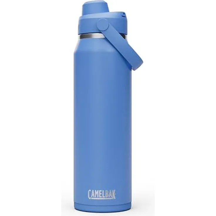 CamelBak Thrive Chug Trinkflasche, isolierter Edelstahl, 900 ml, Auslaufsicher, Himmelblau