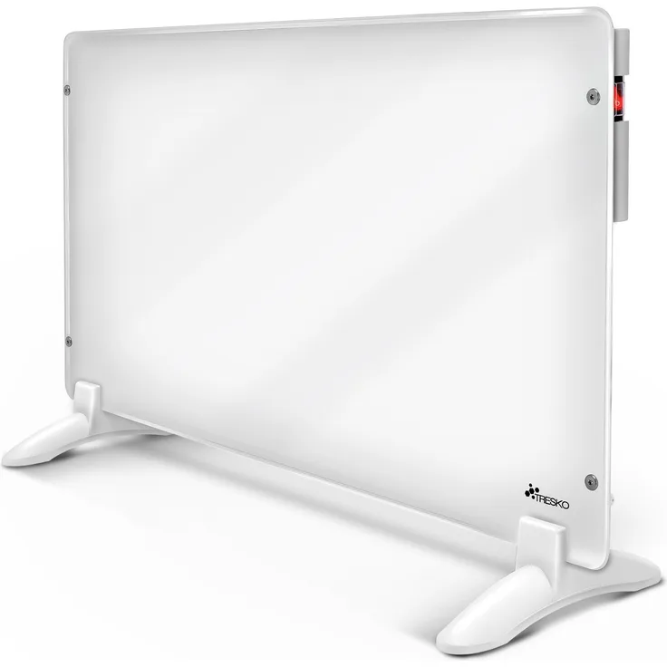 TRESKO Infrarotheizung TRESKO® Wandheizung Elektroheizung Glaskonvektor, Infrarot - Timer, Kindersicherung, Überhitzungsschutz, Frost- und Heizmodus