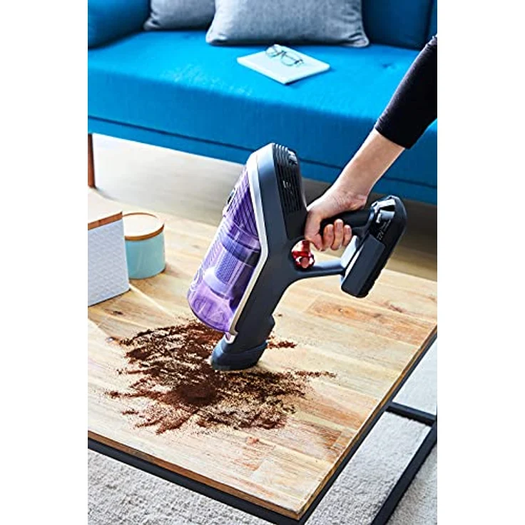 Rowenta RH9638 XForce Flex 8.60 Allergy Handstaubsauger, 35 min Akkubetrieb, mit Flex-Gelenk, grau-lila – Bild 2