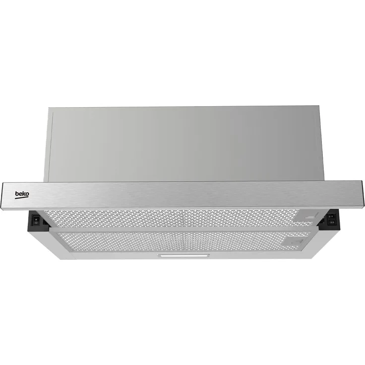 Beko HNT61520XH, Dunstabzugshaube mit 574 m³/h, Abluft/Umluft, Energieeffizienz A, 67 dB