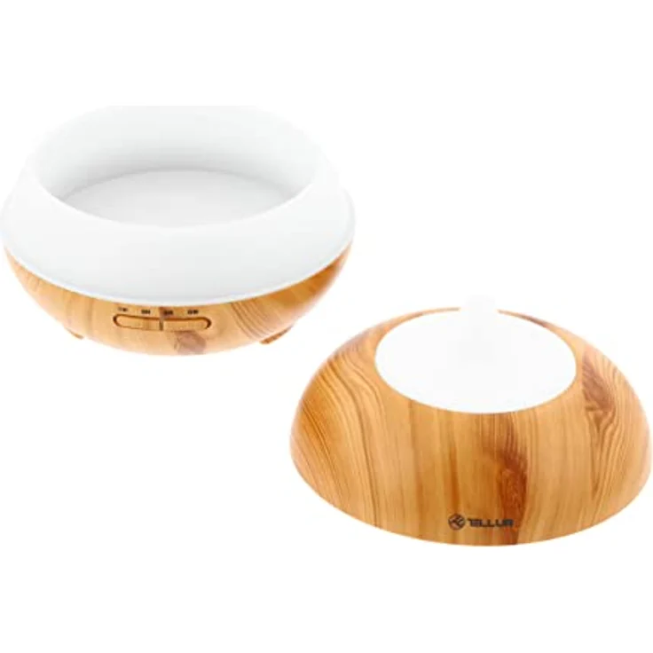 TELLUR Braun WiFi Smart Aroma Diffusor, 300ml, LED, Holz, 169 mm mit Stimmung LED-Beleuchtung – Bild 2