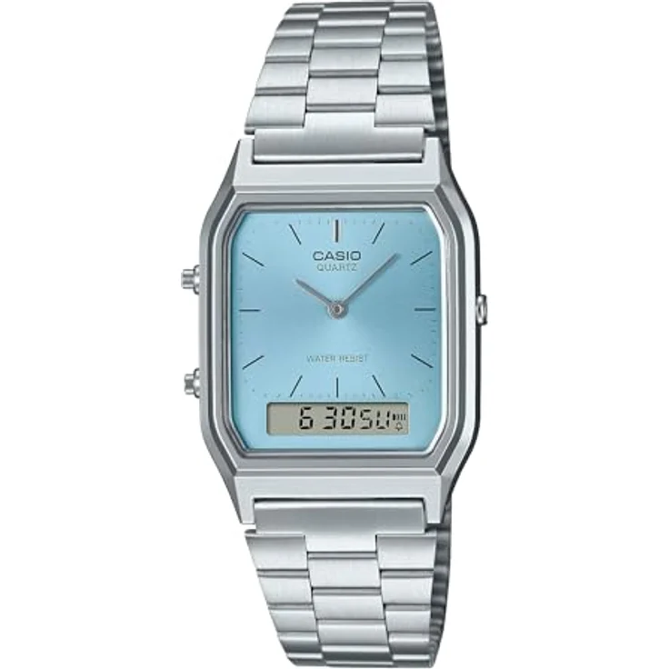 Casio Damen Analog Quarz Uhr mit Edelstahl Armband AQ-230A-2A1MQYES – Bild 2
