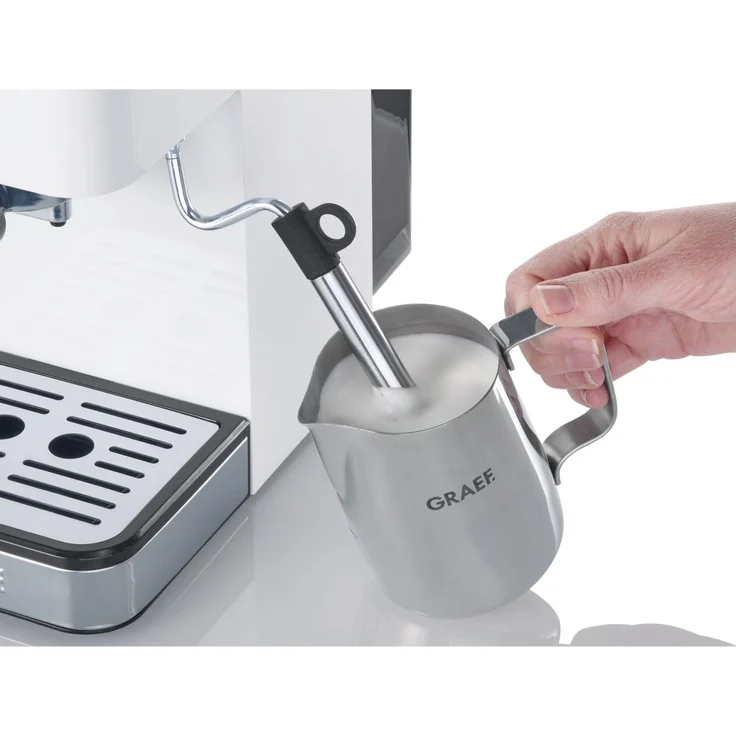 Graef ES401EU Salita Siebträger-Espressomaschine, 1400, weiß – Bild 2