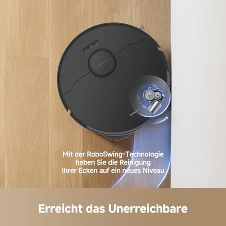 DREAME L10s Pro Gen3, intelligenter Saug- und Wischroboter mit 13.000 Pa Saugkraft, DuoScrub-Wischsystem und 5.200 mAh Akku, Schwarz – Bild 3