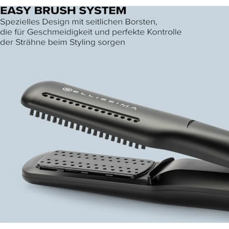 BELLISSIMA AirSleek 2-in-1 Glätteisen, Ionisator, Keramikbeschichtung und Keratin, 2 Temperaturen, schwarz – Bild 5