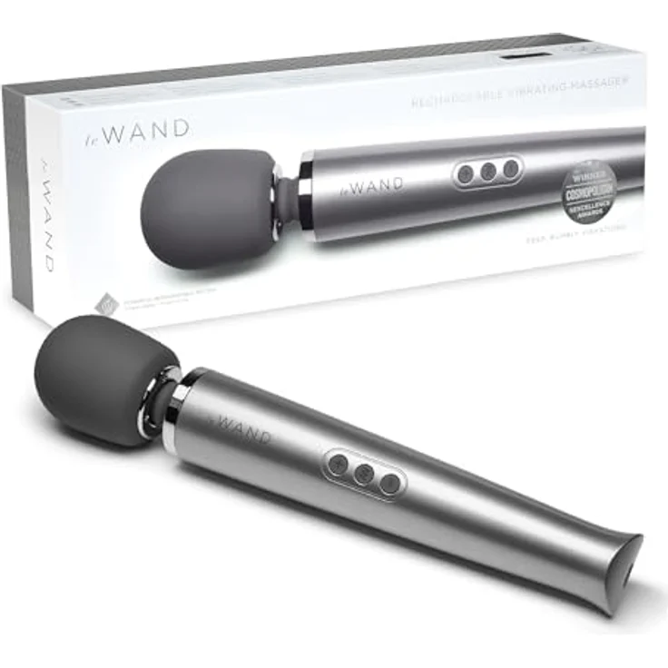 Le Wand Rechargeable Massager, Grey OS - Kraftvolles Massagegerät mit wiederaufladbarer Funktion und eleganter grauer Farbe – Bild 1
