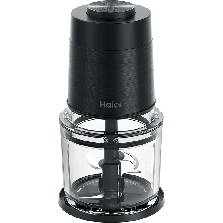 Haier HCH5B1/1 011, Zerkleinerer mit doppelten Edelstahlklingen, 0.5 L, 550 Watt, spülmaschinengeeignet
