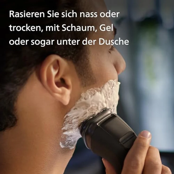 Philips Shaver Series 3000X Elektrischer Nass- und Trockenrasierer für Männer in Schwarz mit SkinProtect-Technologie und ausklappbarem Bartschneider – Bild 4