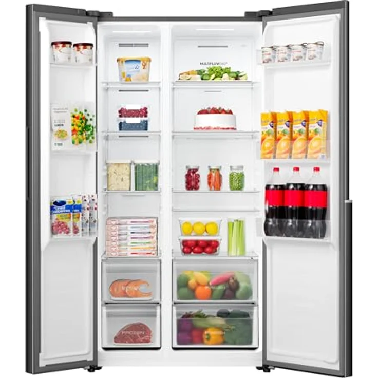 Gorenje NRS917E41BX Side-by-Side Kühl-/Gefrierkombination, 544 Liter, NoFrost Plus, Schwarz, freistehend, 39 dB Geräuschpegel – Bild 7