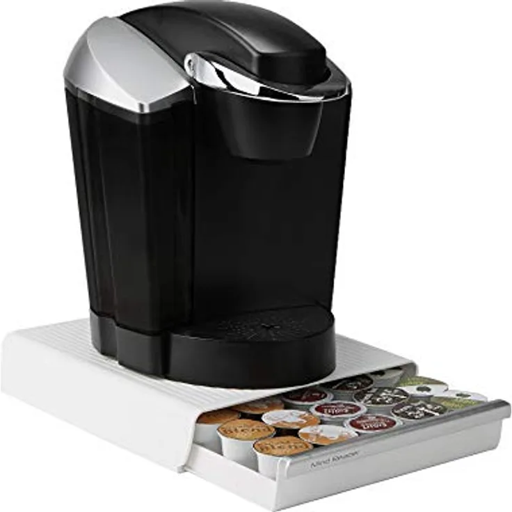 Mind Reader Coupe Kaffeekapsel-Schublade, 30 Fächer, Weiß