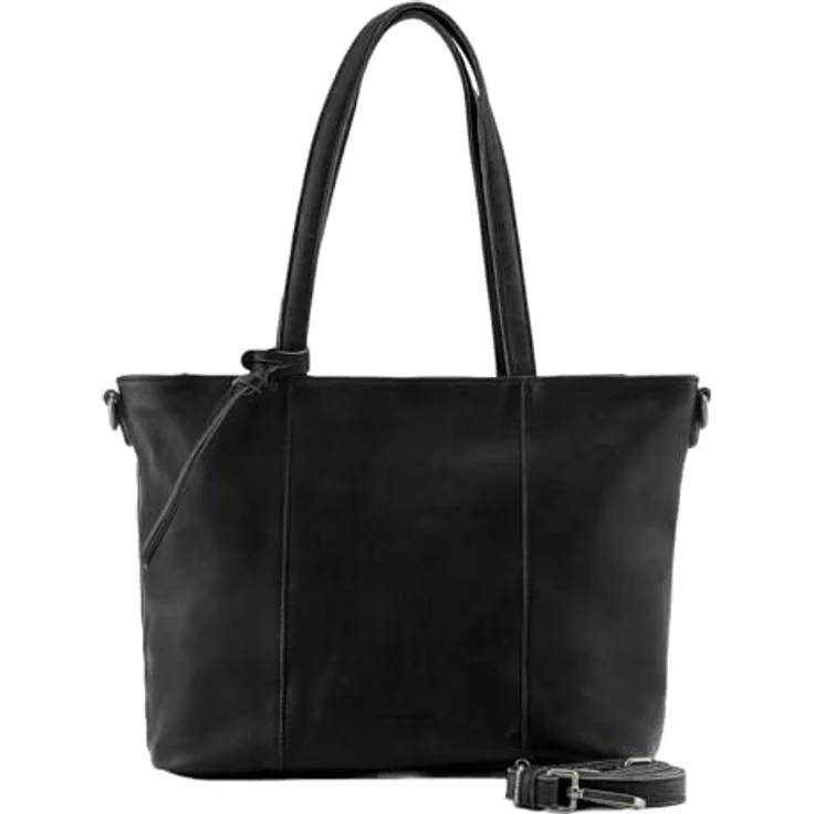 FredsBruder My Forever Friend Shopper Tasche, 41 cm, 100% Leder, schwarz – Bild 3
