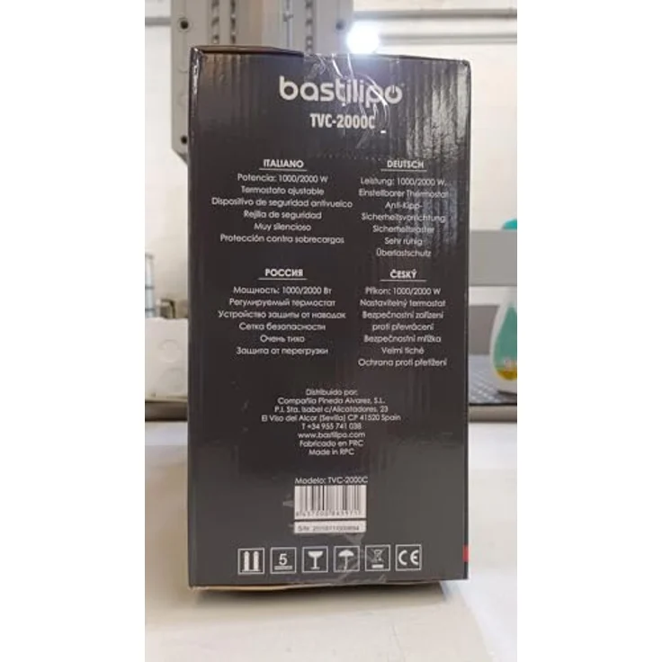 Bastilipo Heizstrahler TVC2000C 5971 weiß blau 0, Heizstrahler – Bild 4