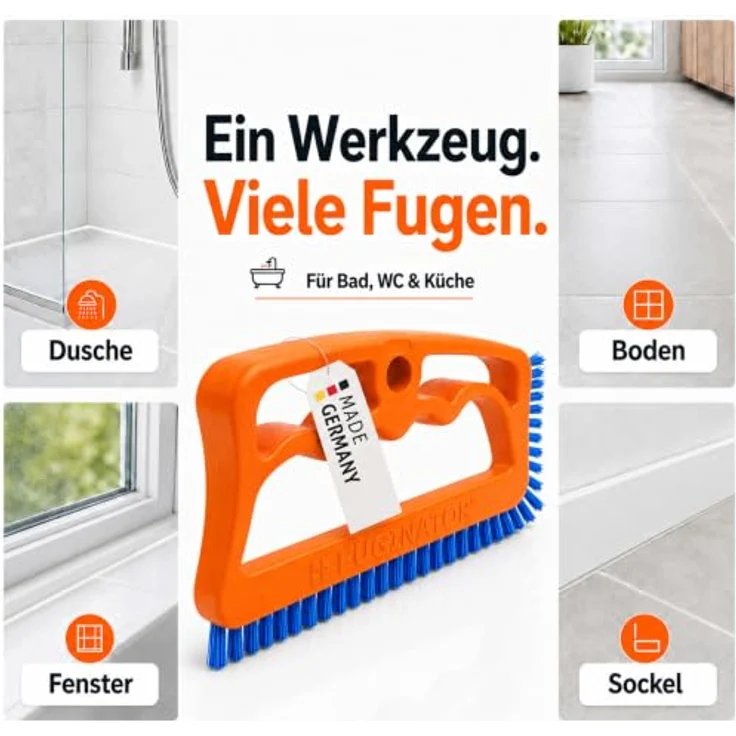 Fugenbürste Fuginator Master Handbürste Universalbürste Reinigungsbürste für Bad, Küche und Haushalt – Bild 6