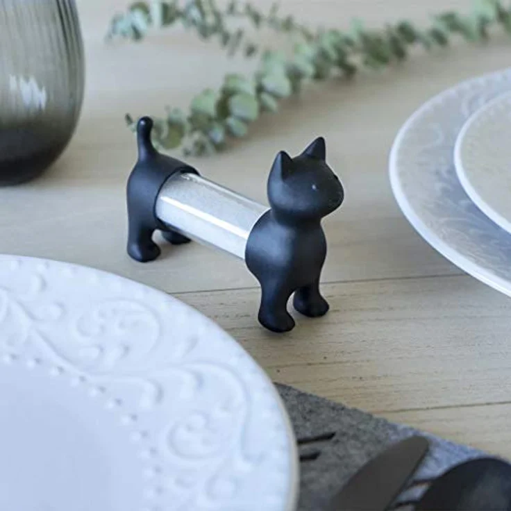 Zahnstocherhalter Cat 12 cm Acryl-Polyvinylchlorid schwarz – Bild 5