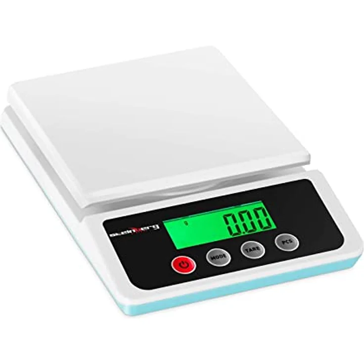 Steinberg Systems SBS-LW-10000 Präzisionswaage bis 10 kg / 1g Feinwaage Digitalwaage LCD Display, Küchenwaage in Silber – Bild 2