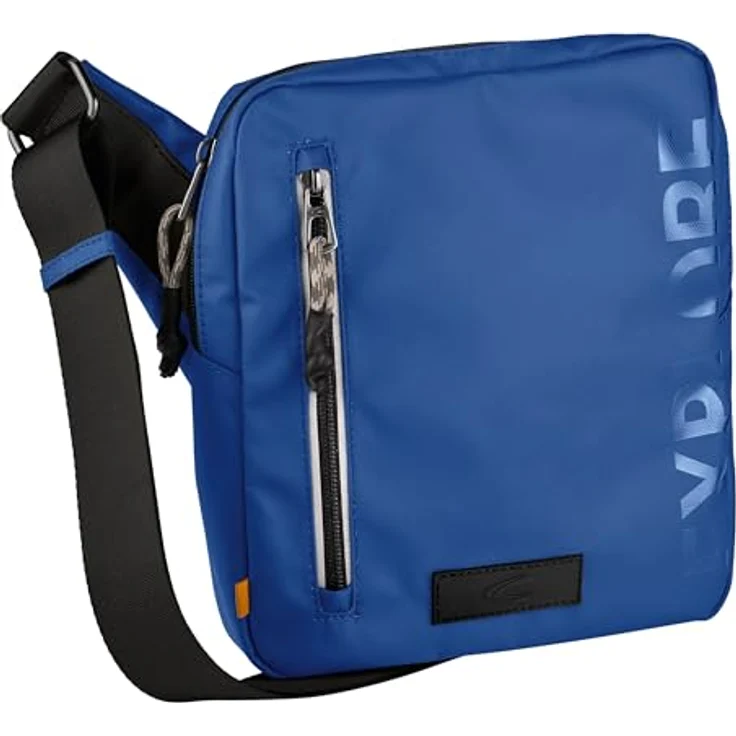 camel active Explore Herren Umhängetasche Crossbody Bag Klein Blau, nachhaltiges recyceltes Nylon – Bild 1