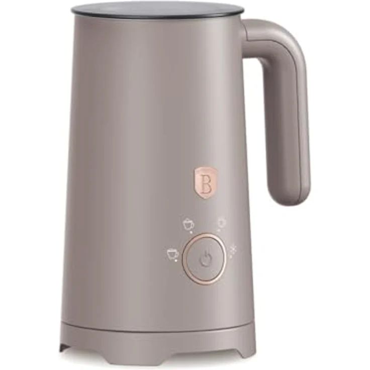Berlinger Haus elektrischer Milchaufschäumer 4 in 1, Taupe-Kollektion - für perfekten Milchschaum, heiße Schokolade und Sahne, Edelstahl und Kunststoff, einfache Reinigung – Bild 2