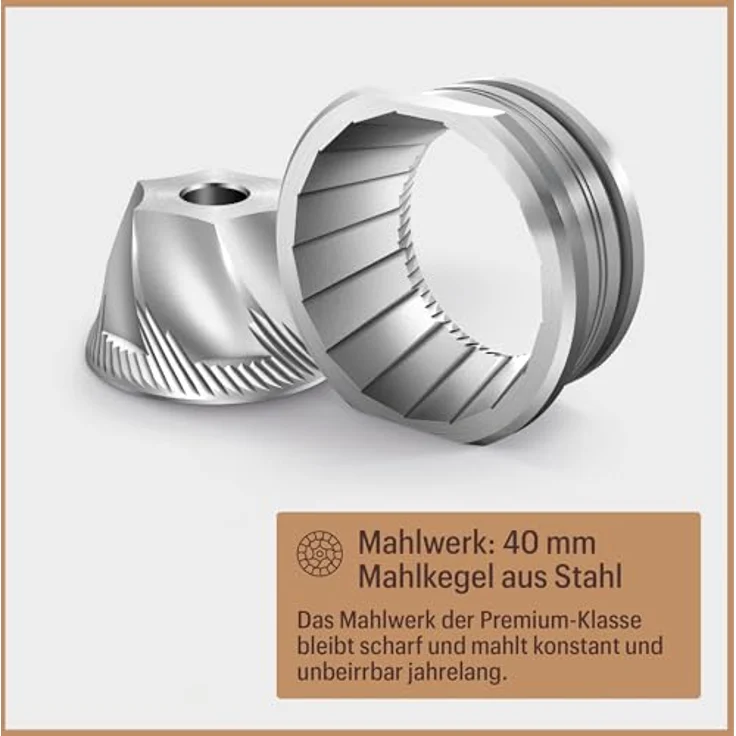 Baratza Encore (ZCG485BLK4FEU1A), Präzisions-Kaffeemühle mit 40 Mahlgraden, Schwarz – Bild 5