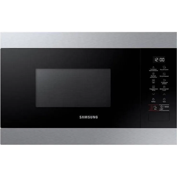 Samsung Solo-Mikrowelle MS22M8274AT, 22L, 850W, Edelstahl, mit Warmhaltesystem und Auto Cook