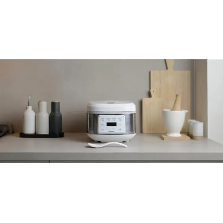 Panasonic SR-DA152WXE Automatischer Reiskocher & Dampfgarer, 1,5 L (8 Tassen), 4 Programme, PFAS-freier Antihaft-Topf, Weiß, Warmhaltefunktion & Timer – Bild 3