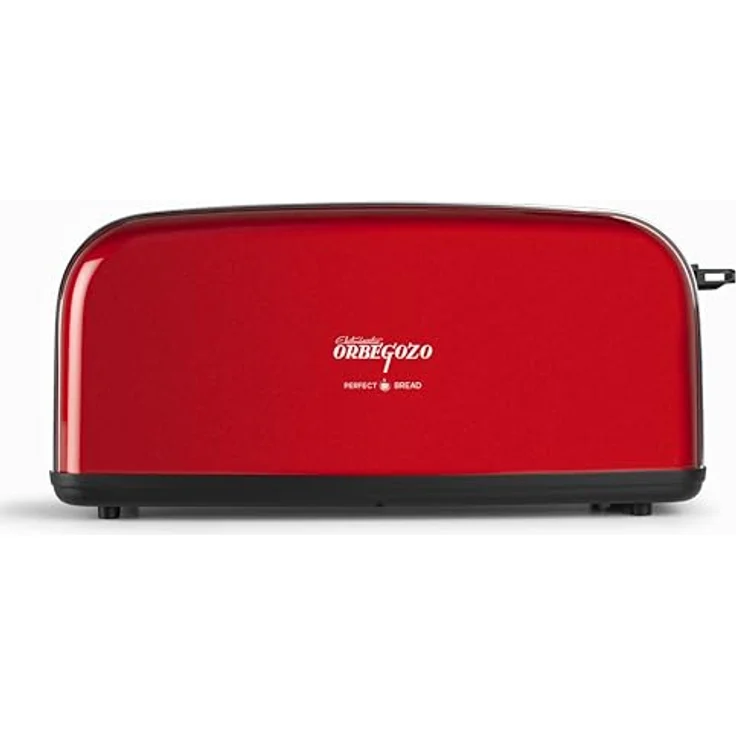 Orbegozo TOV 6200, Toaster mit 850 W, Edelstahlgehäuse, rot, mit Aufwärmfunktion und herausnehmbarer Krümelschublade – Bild 2