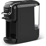 Schneider 4-in-1 Kaffeemaschine - Kaffee Kapselmaschine für Nespresso, Dolce Gusto und gemahlenen Kaffee, Kaffeepads, Schnellbrühsystem, 19 bar Hochdruckpumpe, Tropfschale & 0,6 l Wassertank, schwarz