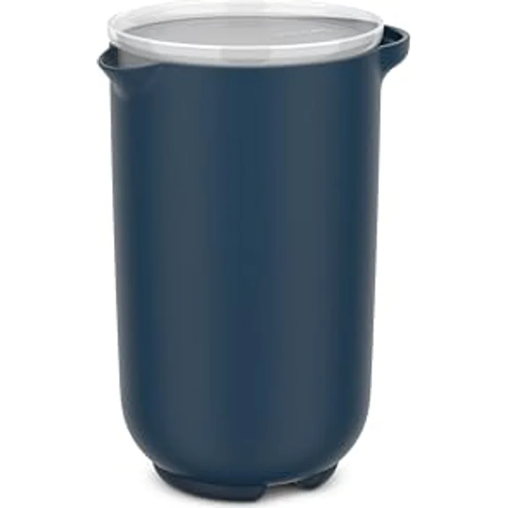Mepal Rührbecher mit Deckel Chef it - Verschließbar, 1000 ml - Navy, Mikrowellen- und Spülmaschinengeeignet – Bild 1