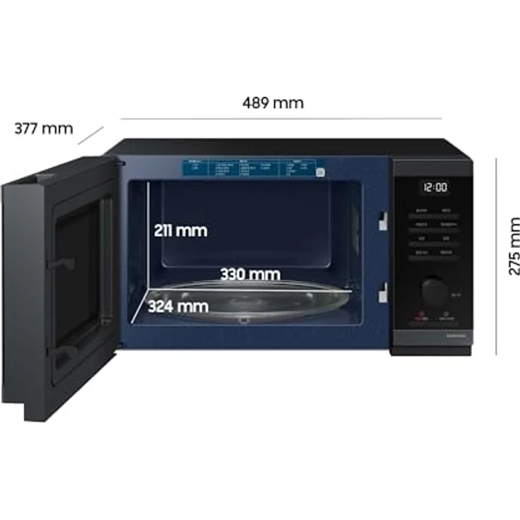 Samsung 23 L Solo-Mikrowelle, 800 W Schwarz – Bild 2