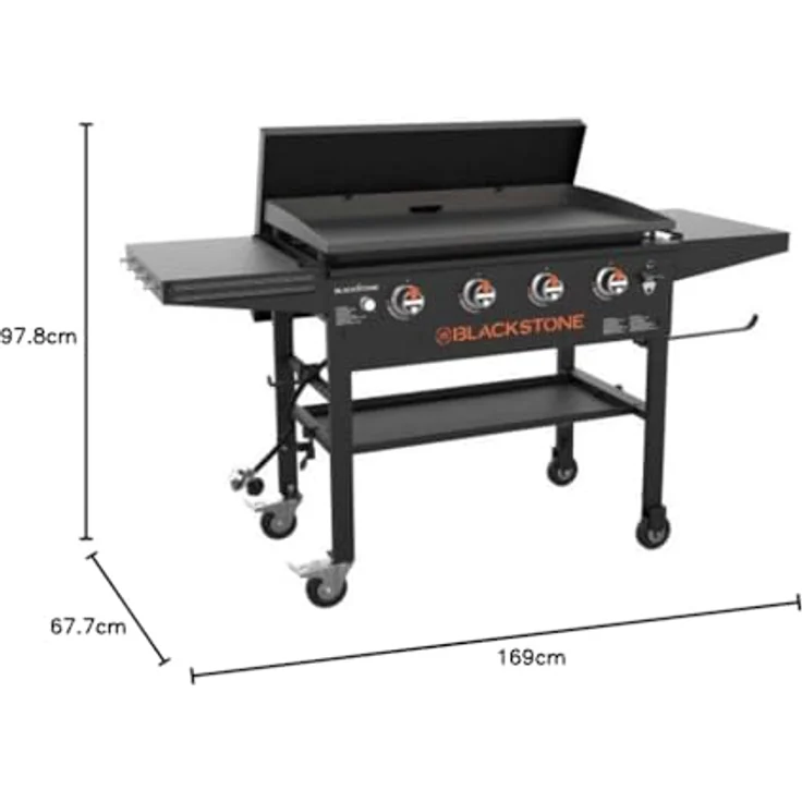 Blackstone 36″ Griddle Tischgrill mit 4 Brennern in Mattschwarz – Bild 3