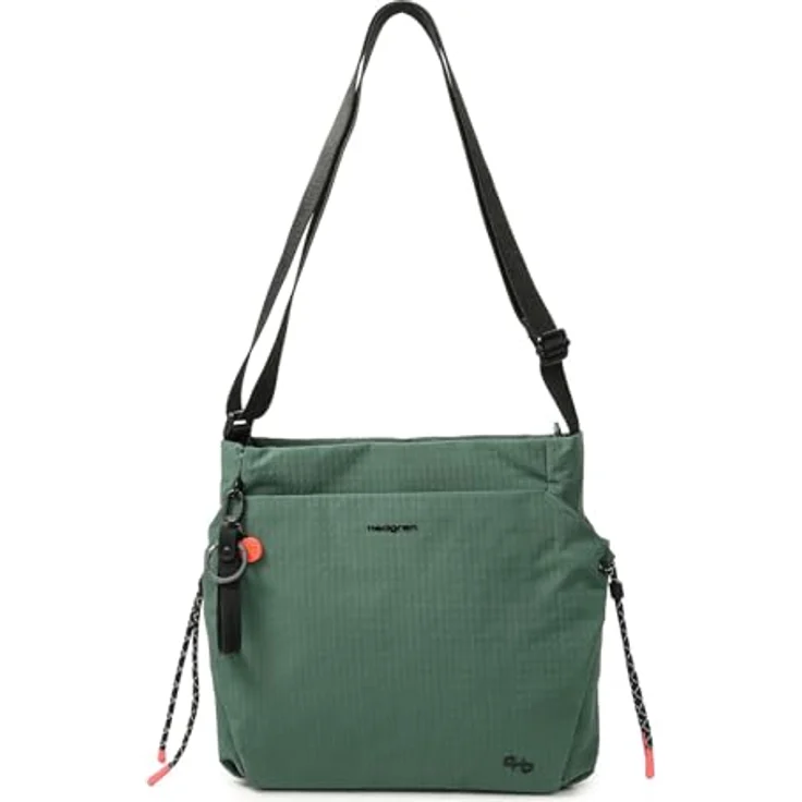 Hedgren Makoto Crossover Square Bag, Umhängetasche aus recyceltem Material, Duck Green, 25x25x8 cm, mit verstellbarem Schulterriemen und mehreren Fächern – Bild 4