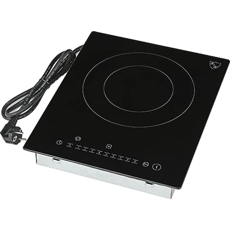 K&H Einzel 1 Zonen Glaskeramikkochfeld Elektrokochfeld 31cm Doppelbrenner Autark Eingebaut NCS-2202, Touch-Control-Steuerung, 2200 Watt, Umweltfreundlich, Restwärmeanzeige – Bild 3