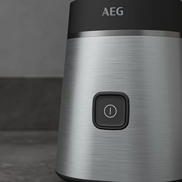 AEG SB3-1-2ST Standmixer, 300 W, 2 Geschwindigkeitsstufen, tragbarer 0,92 l Becher, 4 Klingen, spülmaschinenfest, Edelstahl, BPA-frei – Bild 3