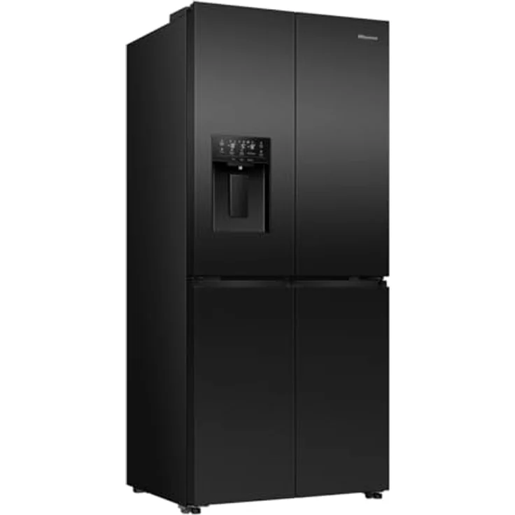 Hisense RQ5P470SYFD, French Door Kühl-Gefrier-Kombination mit 304 l Kühl- und 179 l Gefriervolumen, Schwarz, No Frost-Funktion, Schnellgefrier-Modus und LED-Innenbeleuchtung – Bild 3