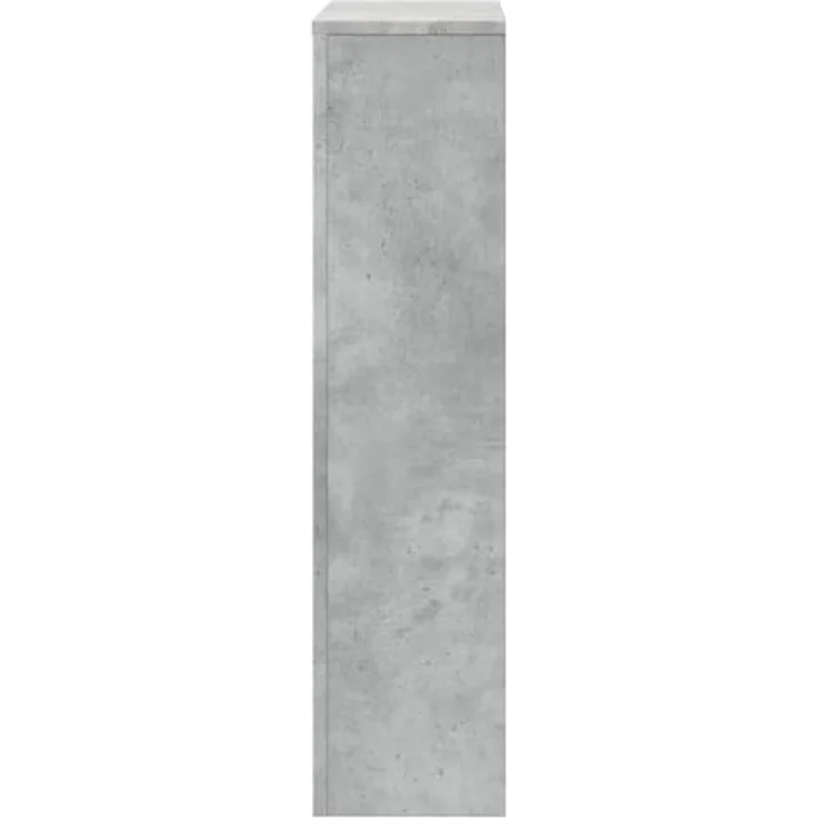 vidaXL Heizkörperverkleidung, Modernes Latten-Design, Betongrau Holzwerkstoff, für Wohnzimmer und zusätzliche Ablage – Bild 4