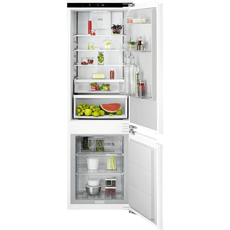 AEG TC7CS181DF 7000 Kühlgefrierkombination, 245 l, NoFrost, KI CoolAssist, Cooling 360°, Weiß